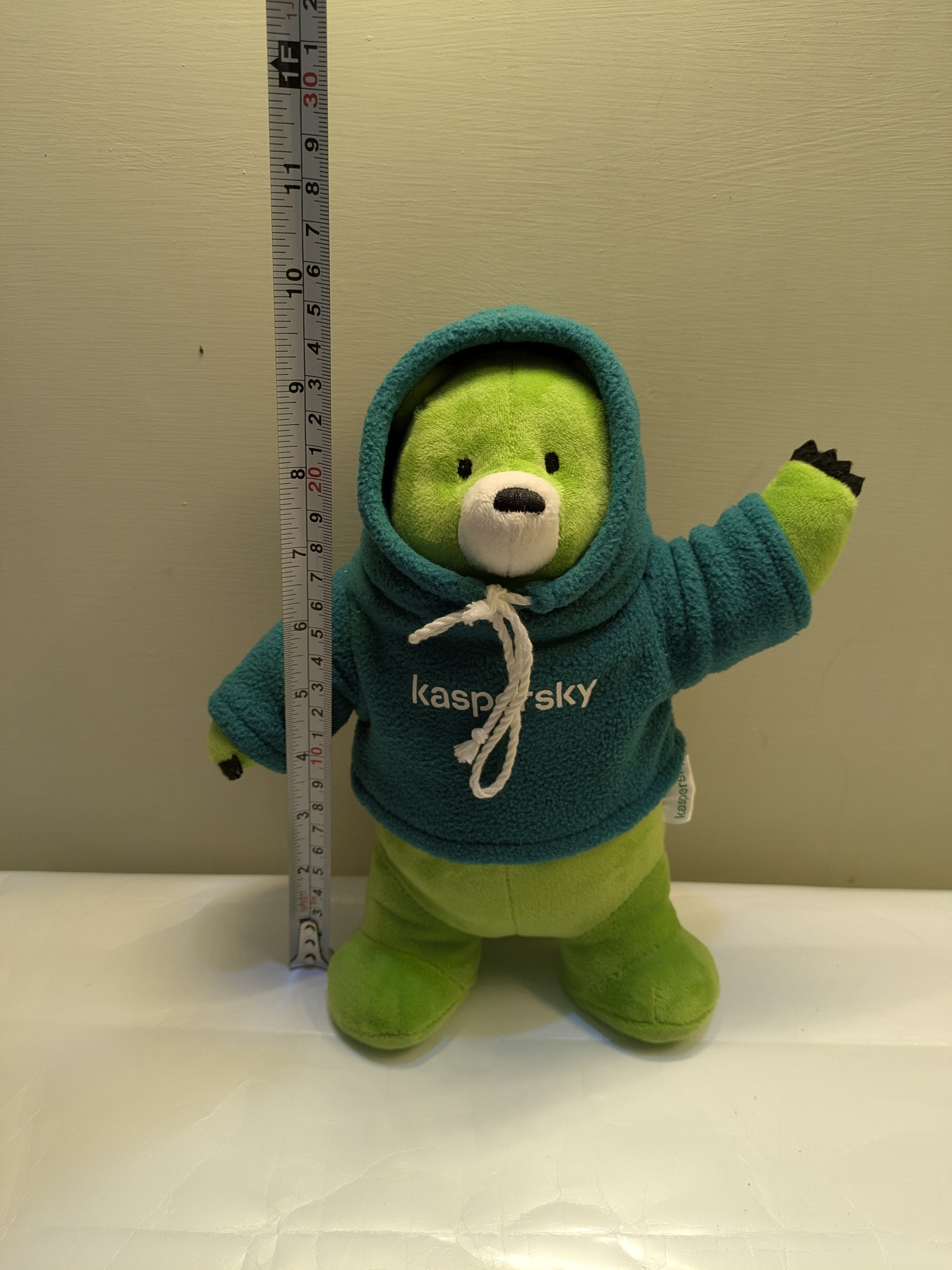 Kaspersky Midori Kuma Green Teddy Bear | Official Cybersecurity Mascot 10" - Image 2