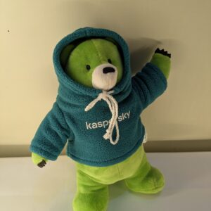 Kaspersky Midori Kuma Green Teddy Bear | Official Cybersecurity Mascot 10"