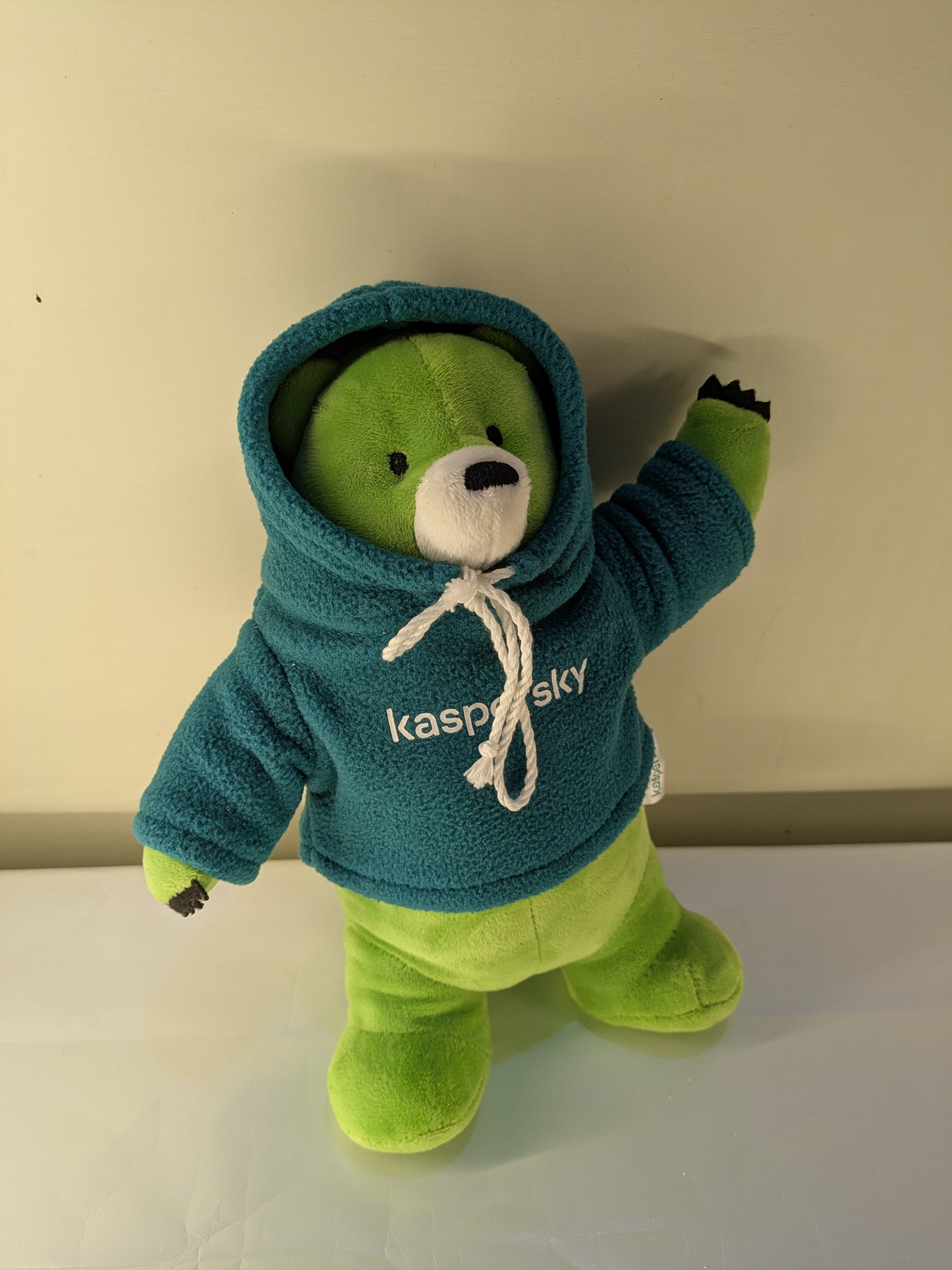 Kaspersky Midori Kuma Green Teddy Bear | Official Cybersecurity Mascot 10"
