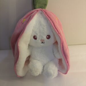 Instagram Viral Reversible Strawberry Bunny Plush | Kawaii 2-in-1