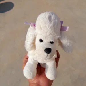 Stuffed Poodle Puppy Toy Dog With Trimmed Fur