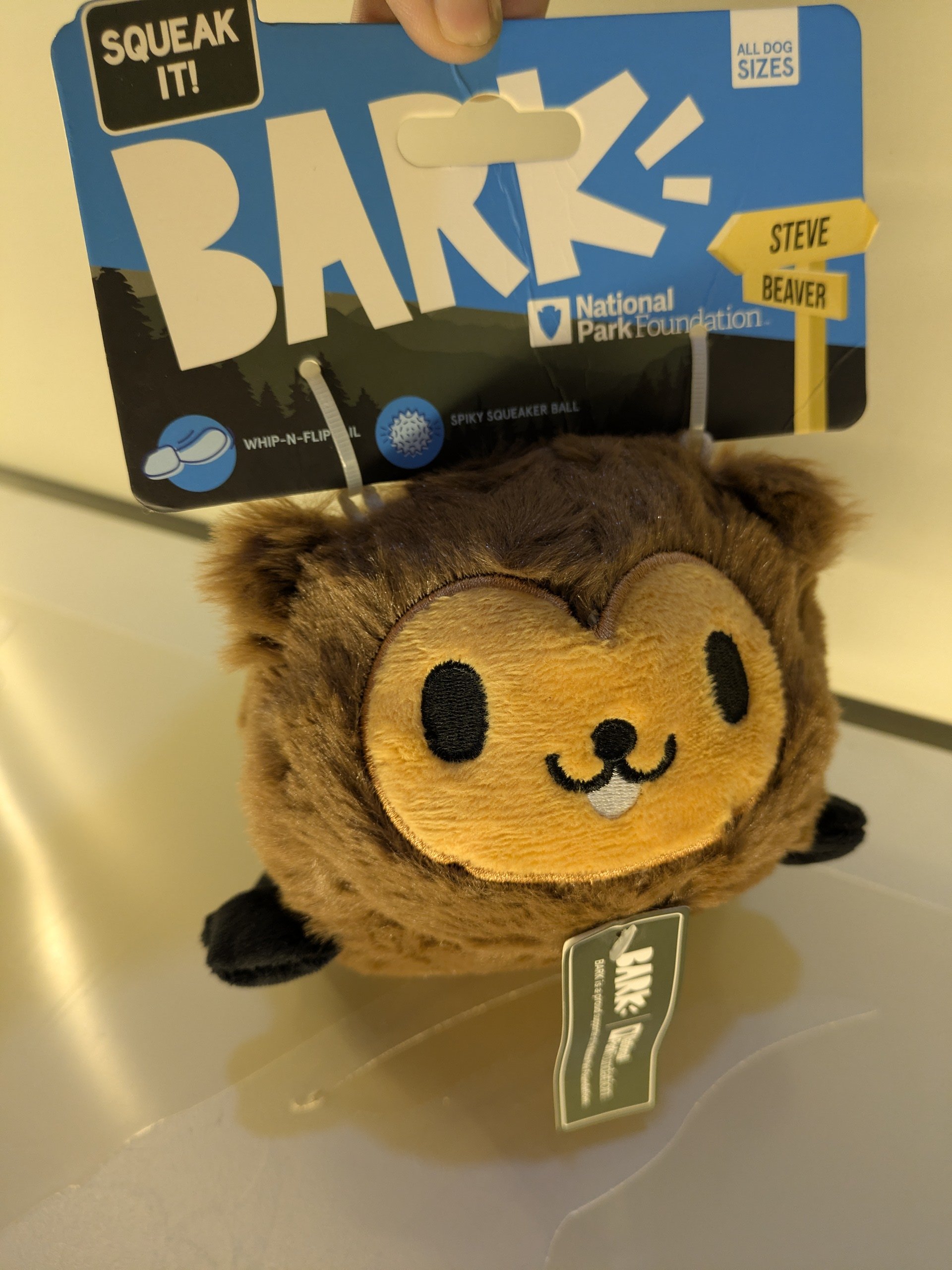BARK Plush Beaver Squeaky Dog Toy – Super Soft & Interactive - Image 8