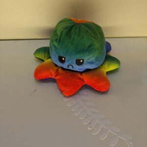 Reversible Octopus Happy/Sad Mood Toy | Multicolor