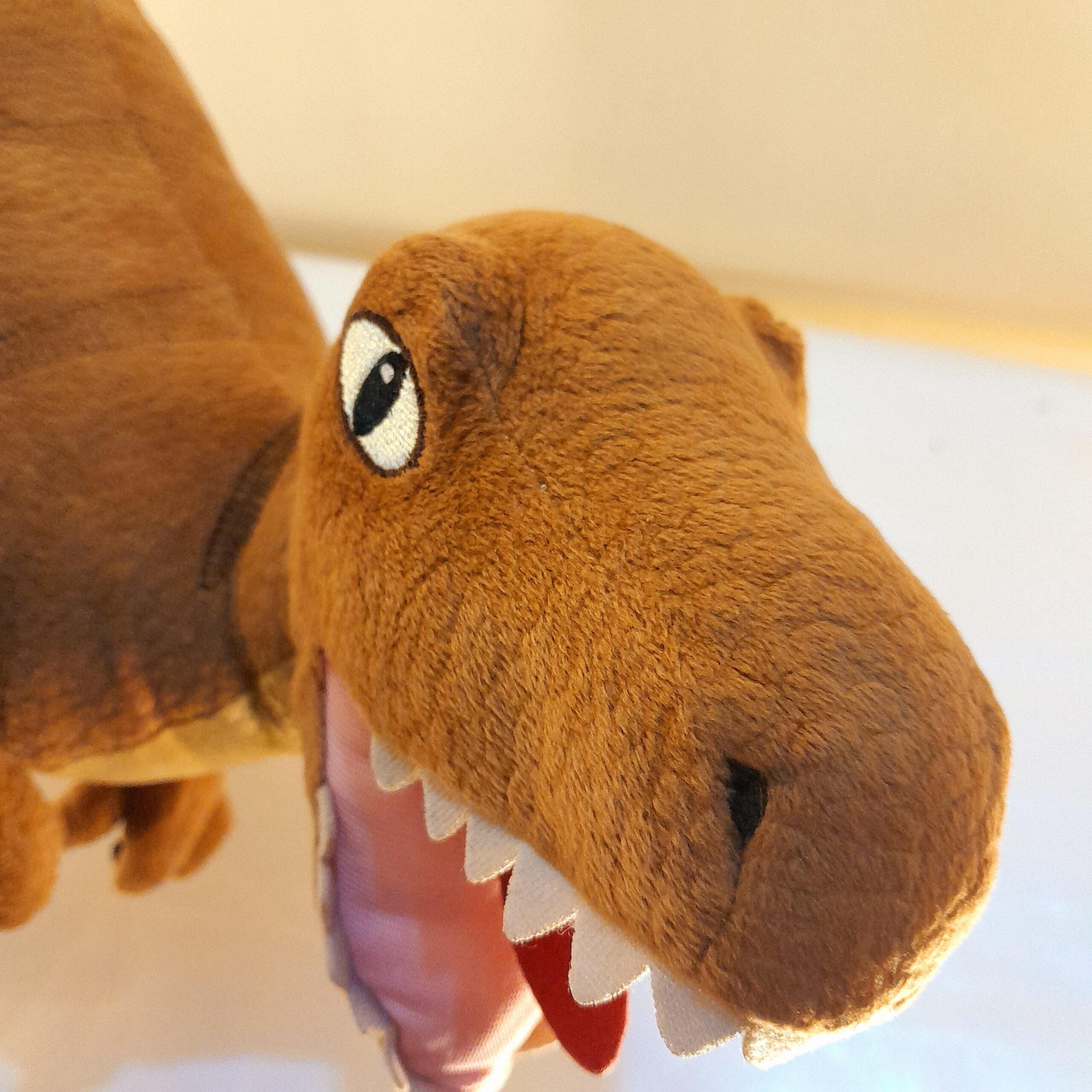 T-Rex Soft Plush Toy – Brown Dinosaur Stuffed Animal Figure - Image 8