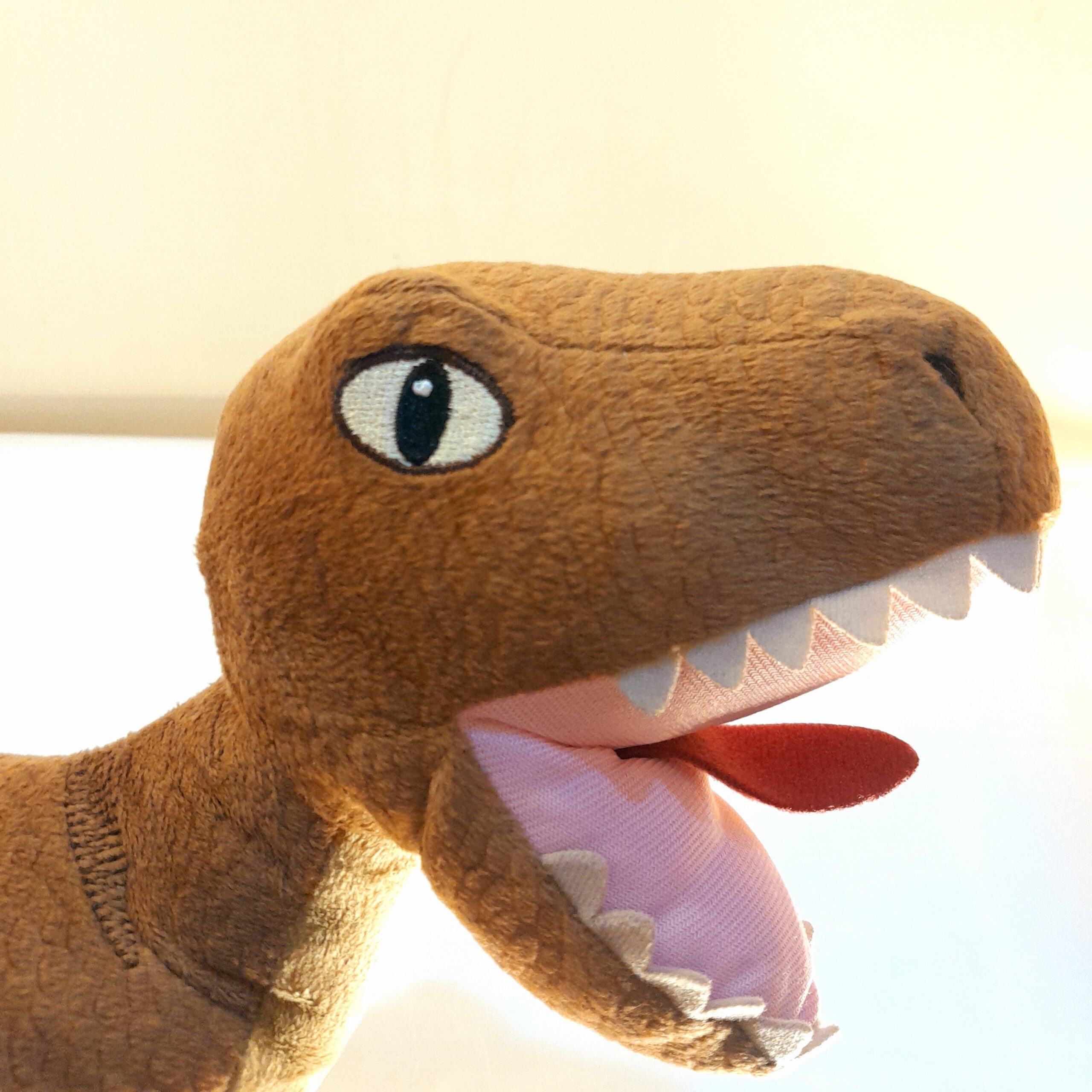 T-Rex Soft Plush Toy – Brown Dinosaur Stuffed Animal Figure - Image 7