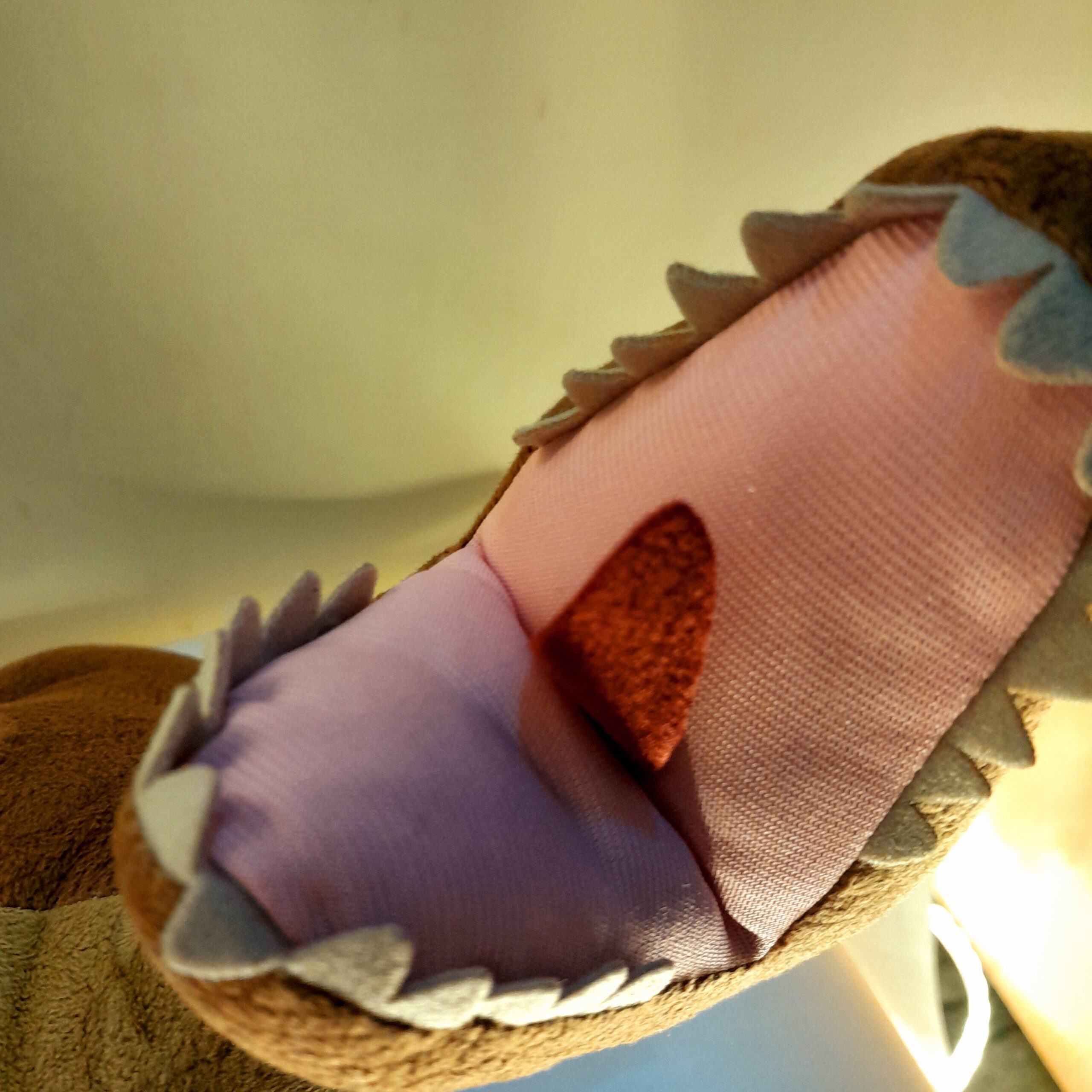 T-Rex Soft Plush Toy – Brown Dinosaur Stuffed Animal Figure - Image 6