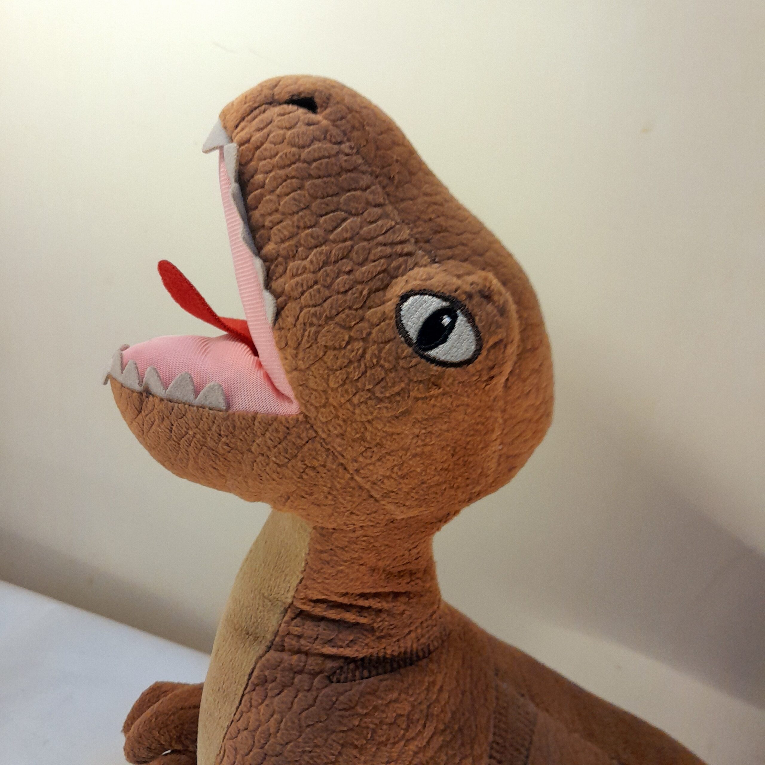 T-Rex Soft Plush Toy – Brown Dinosaur Stuffed Animal Figure - Image 4